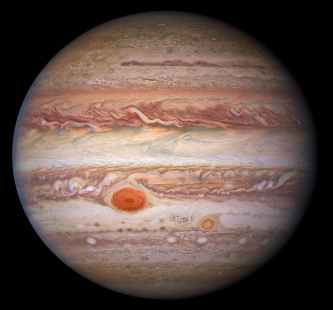 Полосы и пятно на Юпитере