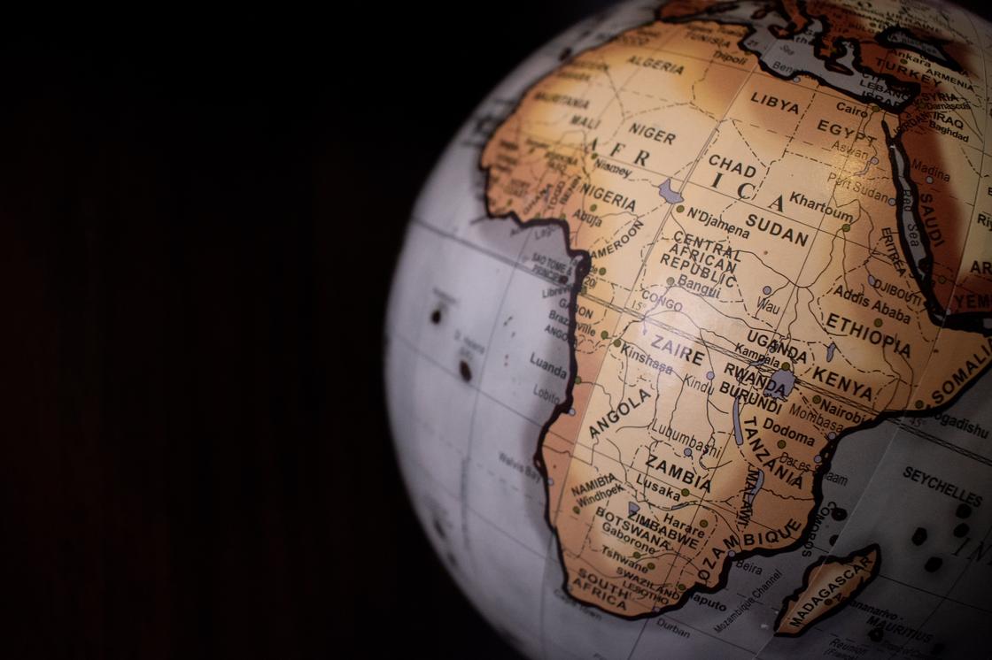 Африка на глобусе