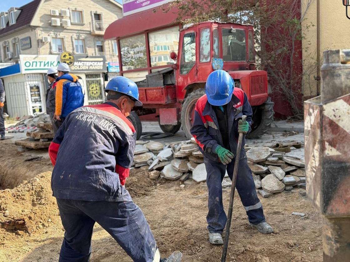 Ремонт теплосетей в г.Актау