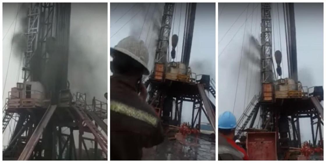 Выброс газоводяной смеси произошел на месторождении в Мангистауской области (видео) Выброс газоводяной смеси произошел на месторождении в Мангистауской области (видео)