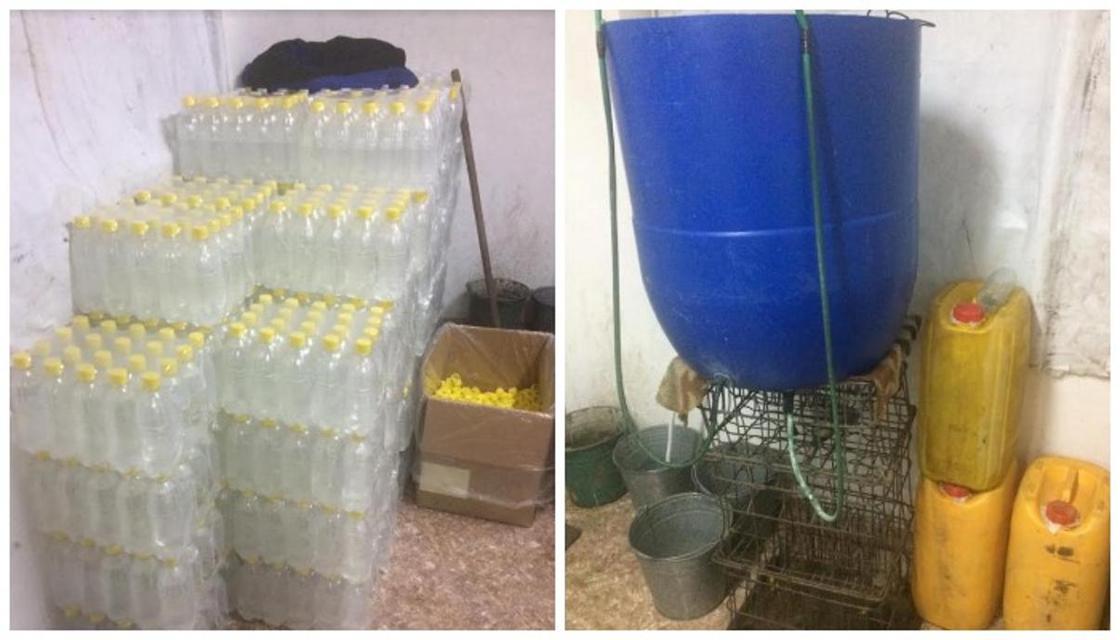 2 тыс. литров спирта изъяли у 26-летнего павлодарца полицейские (фото)