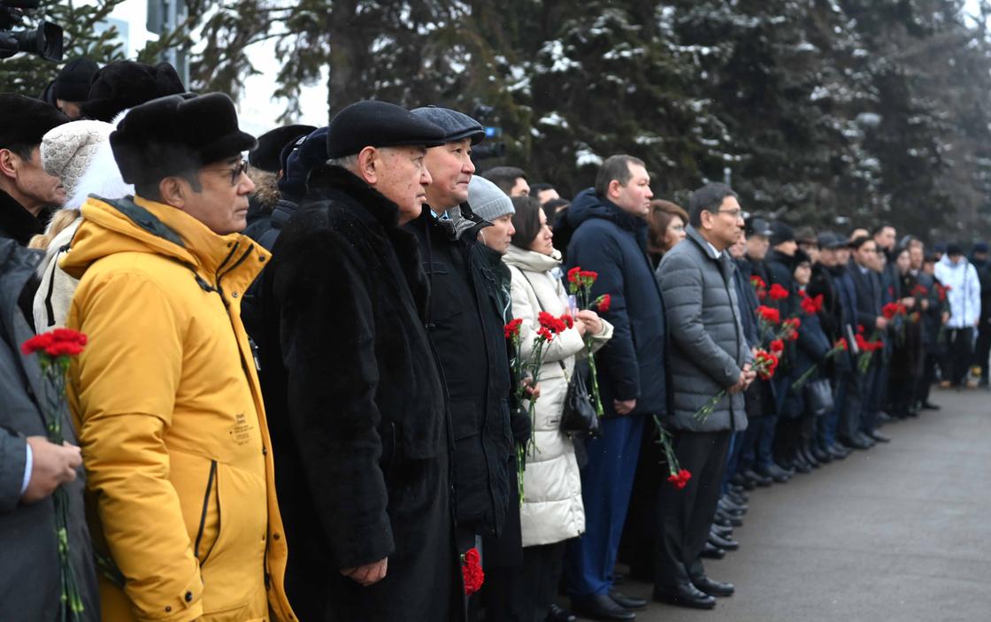 Открытие мемориала "Тағзым" в Алматы