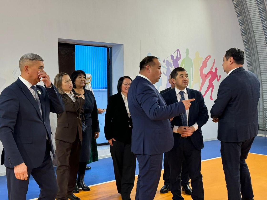 Открытие новой школы в Сарыолене