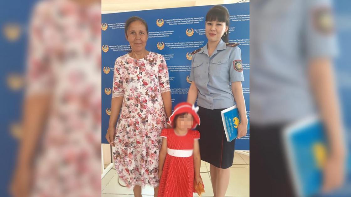 3-летняя девочка потерялась на рынке в Туркестанской области