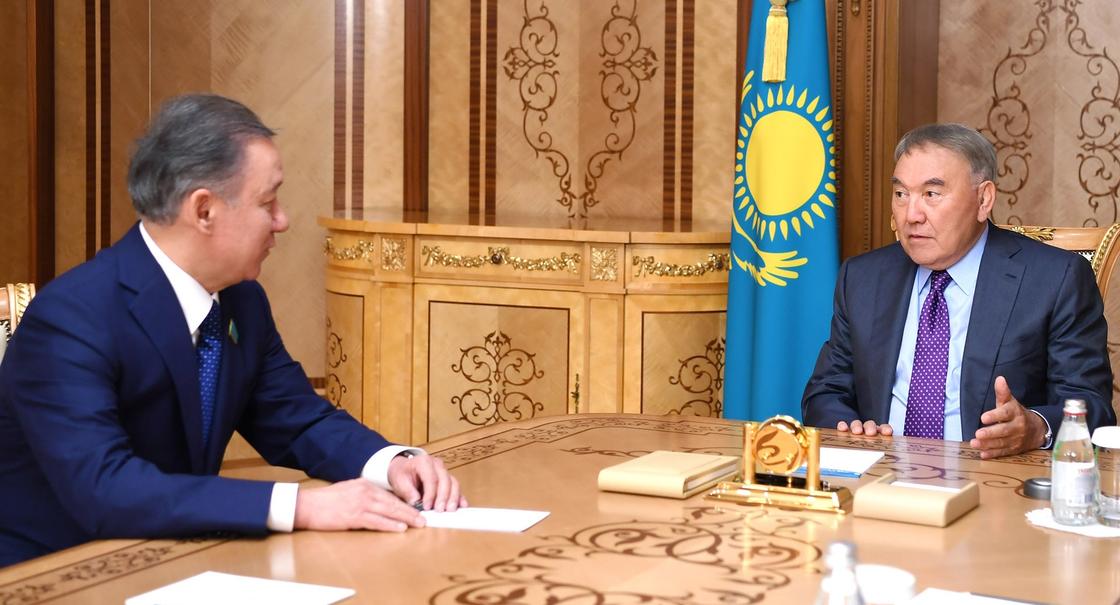 Нұрсұлтан Назарбаев Парламент мәжілісінің төрағасын қабылдады