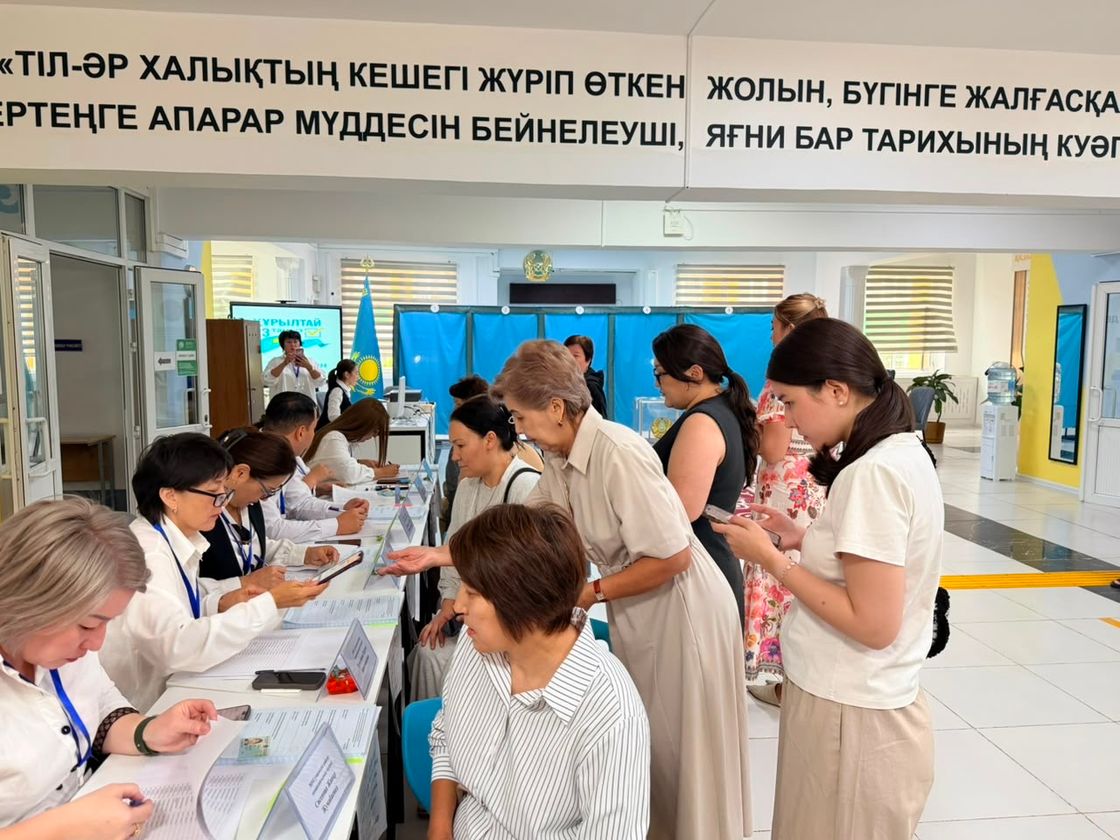 Избирательные участки в Алматы.