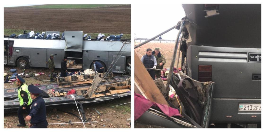 ДТП с 11 погибшими и 30 пострадавшими в Кордае: арестован водитель автобуса