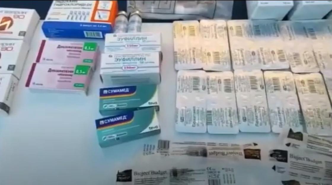 Лекарства на 16 млн тенге изъяли полицейские в Нур-Султане (видео)