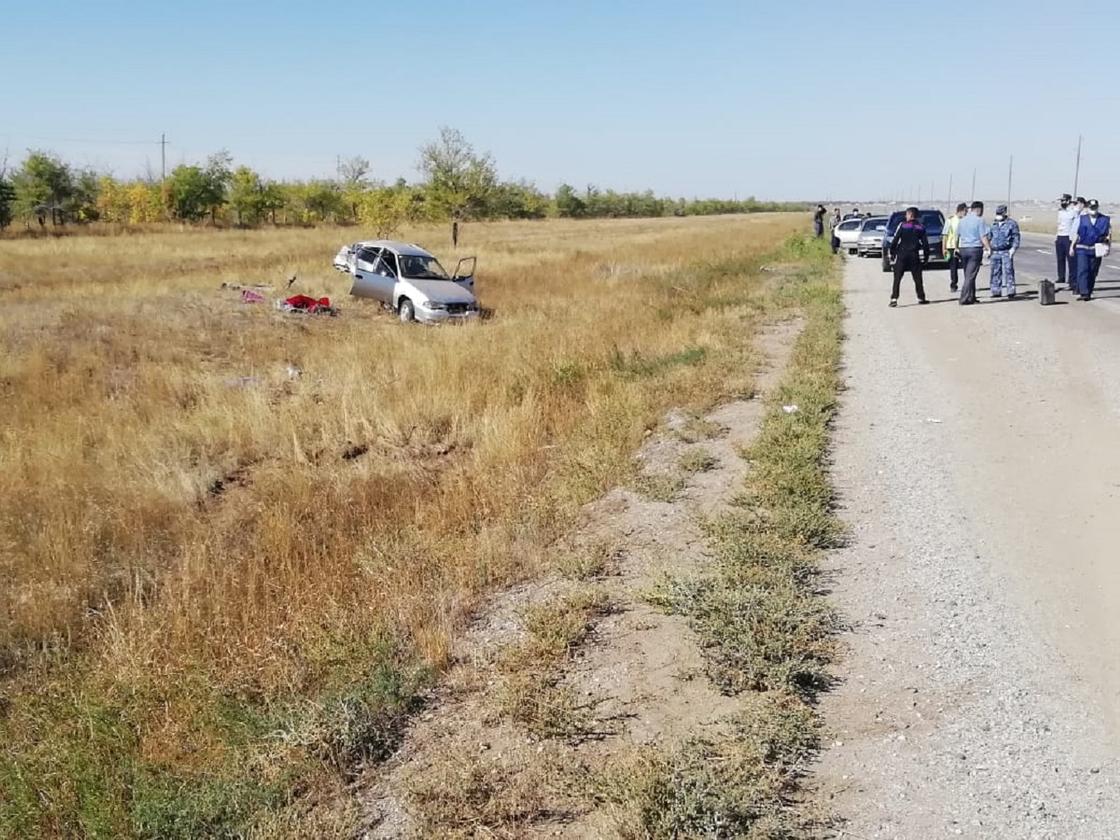 Авария в Актюбинской области на трассе "Актобе-Астрахань"