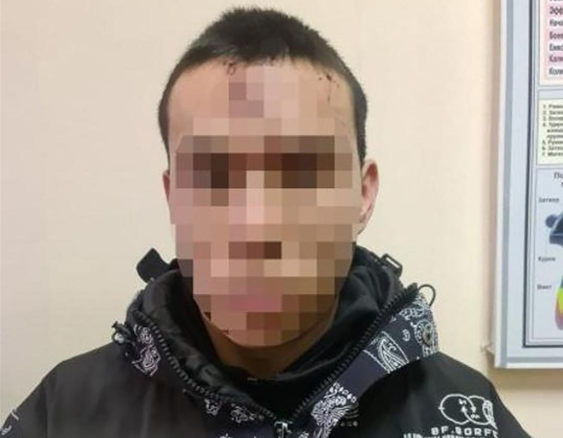 Задержанный во время беспорядков в Алматы