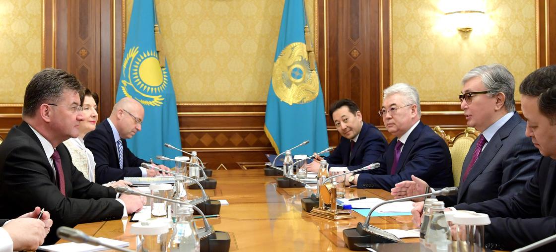Токаев встретился с председателем организации по безопасности в Европе Токаев встретился с председателем организации по безопасности в Европе