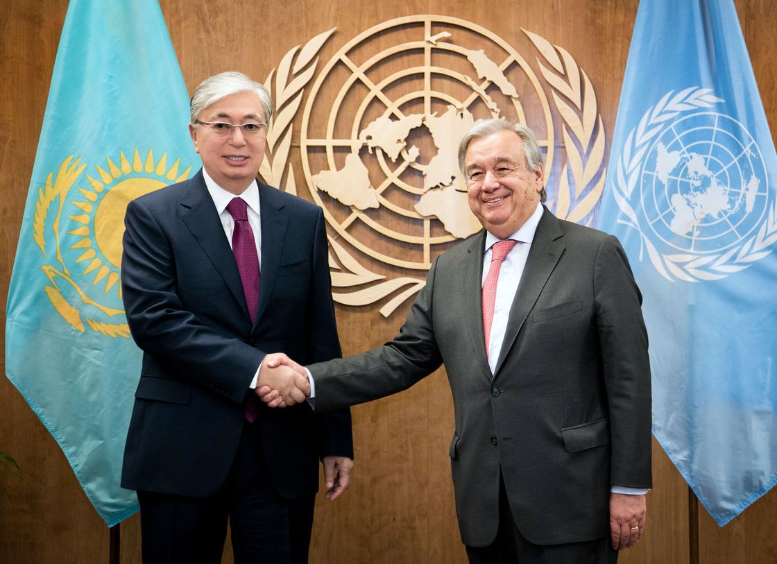 Токаев встретился с Генеральным секретарем ООН