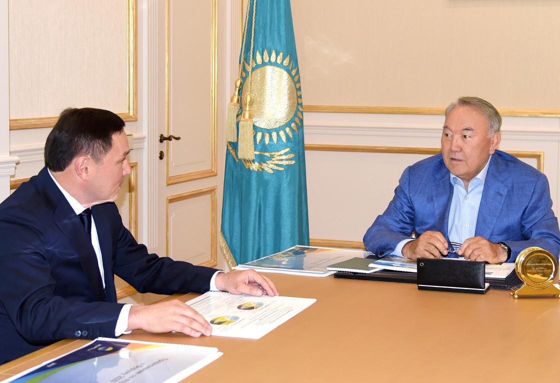 Назарбаев встретился с акимом Акмолинской области
