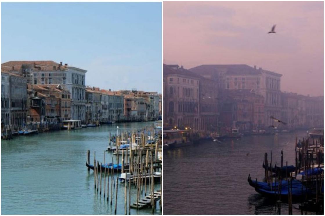 Голубое небо, чистая вода: как выглядели крупные города до и после пандемии
