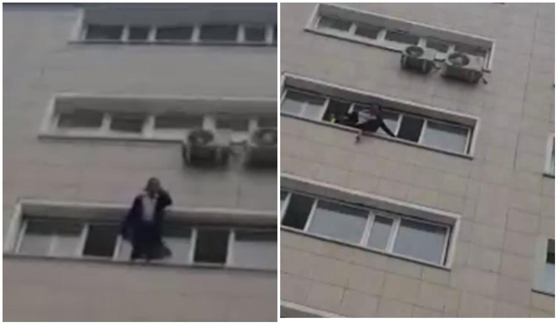 Астанчанка пыталась прыгнуть вниз с балкона 6 этажа