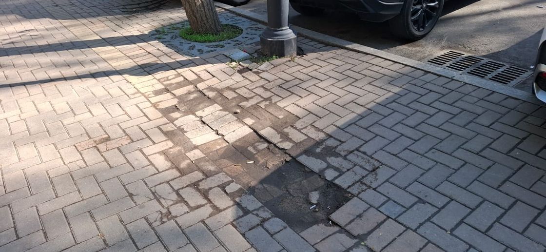 Замена брусчатки