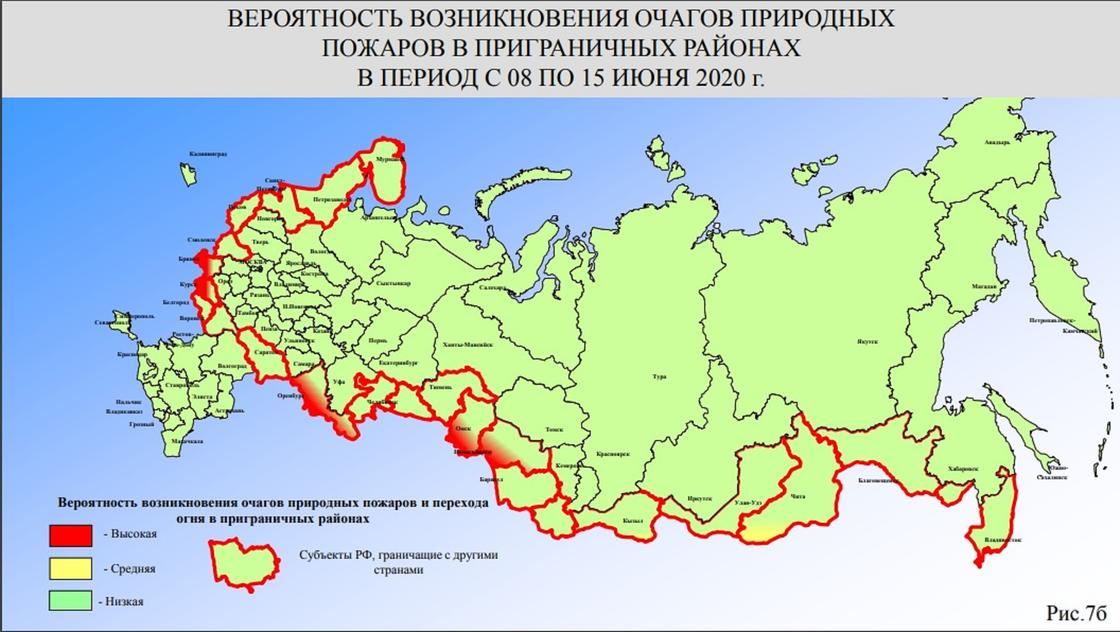 Ученые прогнозируют природные пожары на границе России и Казахстана этим летом