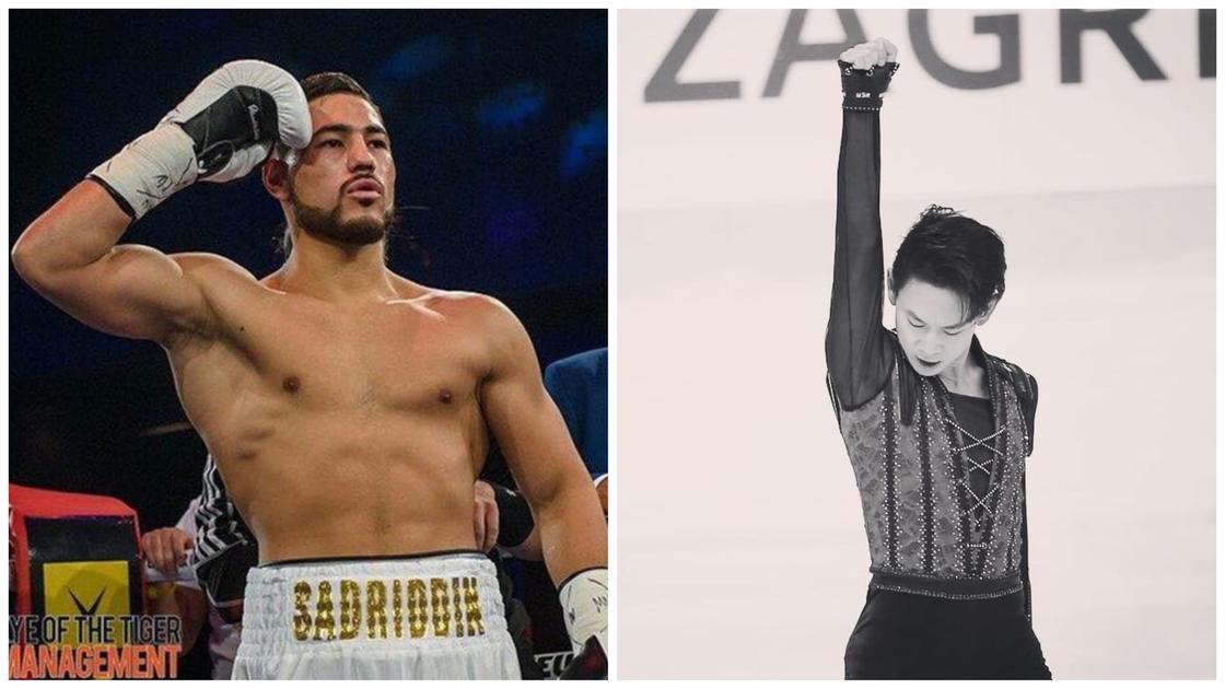 Казахстанский боксер Садриддин Ахмедов посвятил победу Денису Тену и Геннадию Головкину