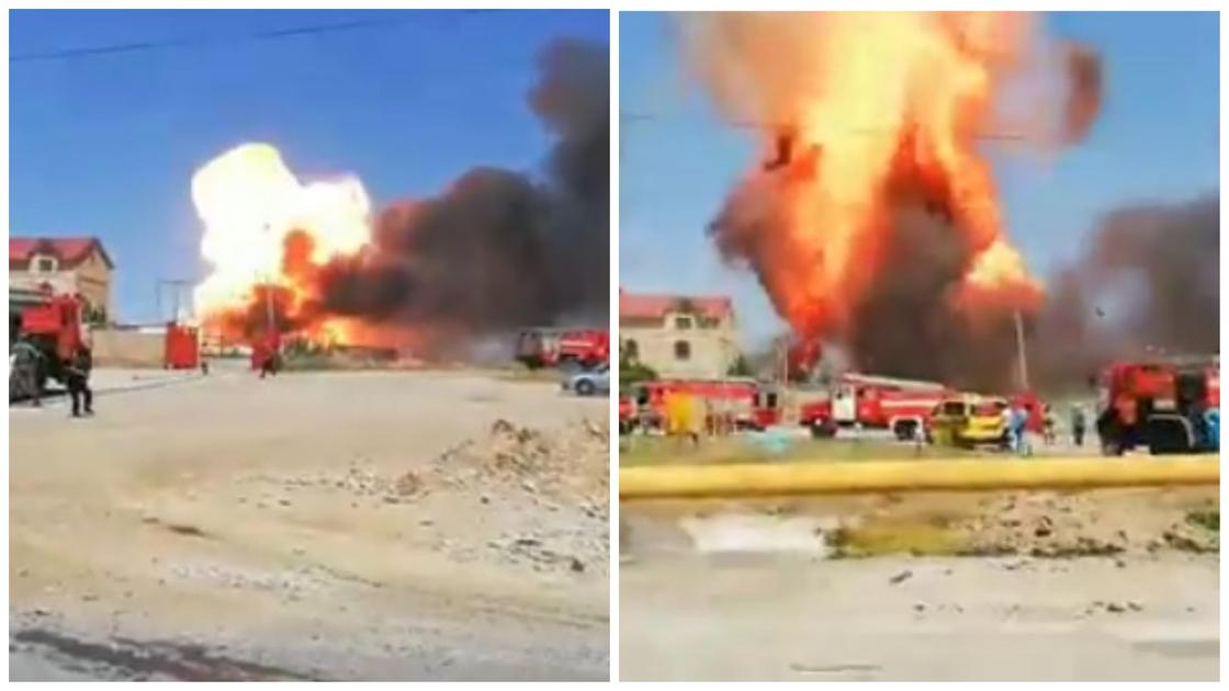 Взрыв произошел в Шымкенте (видео)