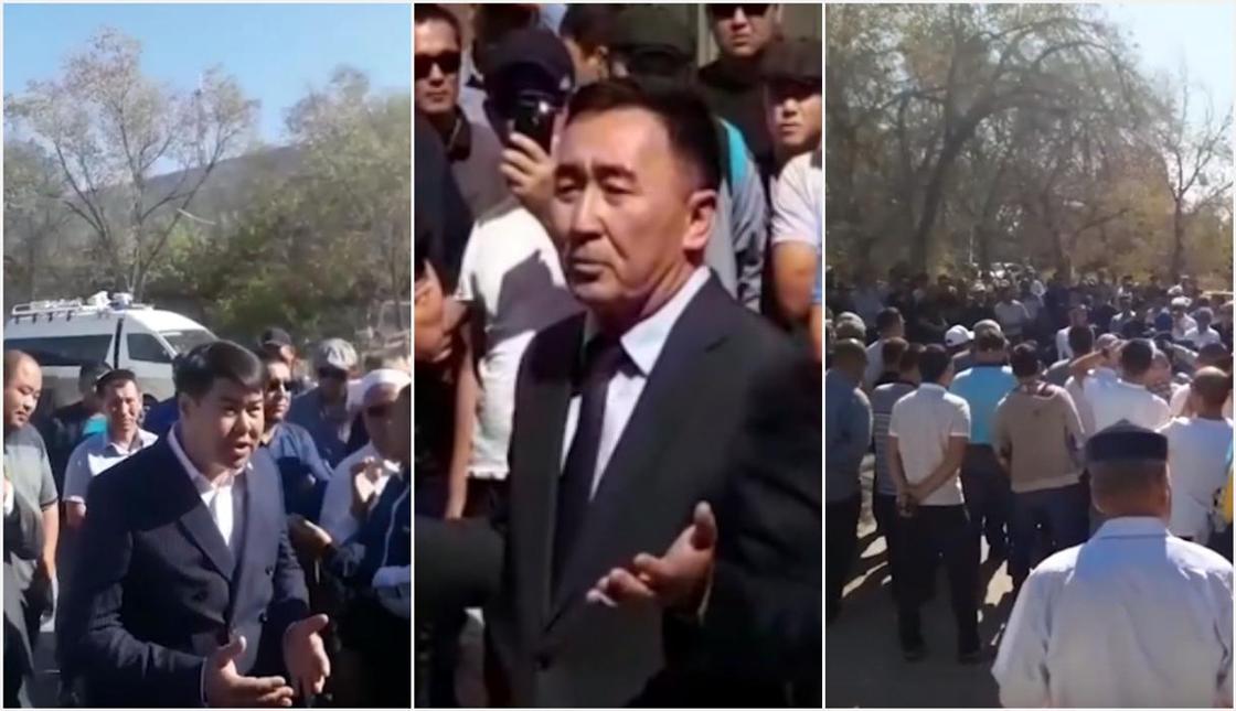 Около сотни мужчин собрались у здания акимата Жанаозена (видео) Около сотни мужчин собрались у здания акимата Жанаозена (видео)