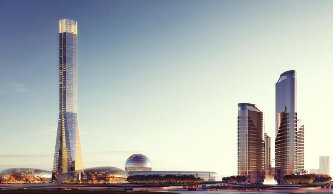 Как будет выглядеть Всемирный торговый центр в Астане: предварительный эскиз