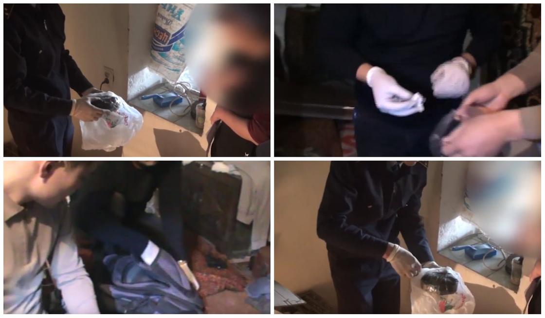 Больше килограмма героина нашли у двух жителей Кордайского района (видео)