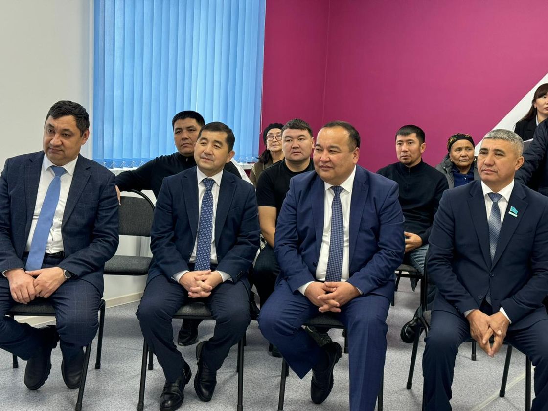 Открытие новой школы в Сарыолене