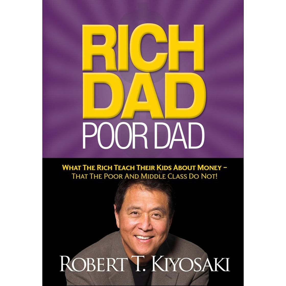 Обложка книги Роберта Кийосаки «Богатый папа, бедный папа»