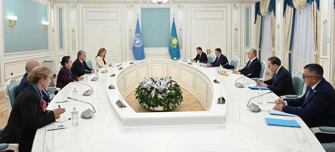 Встреча Касым-Жомарта Токаева и делегации ООН