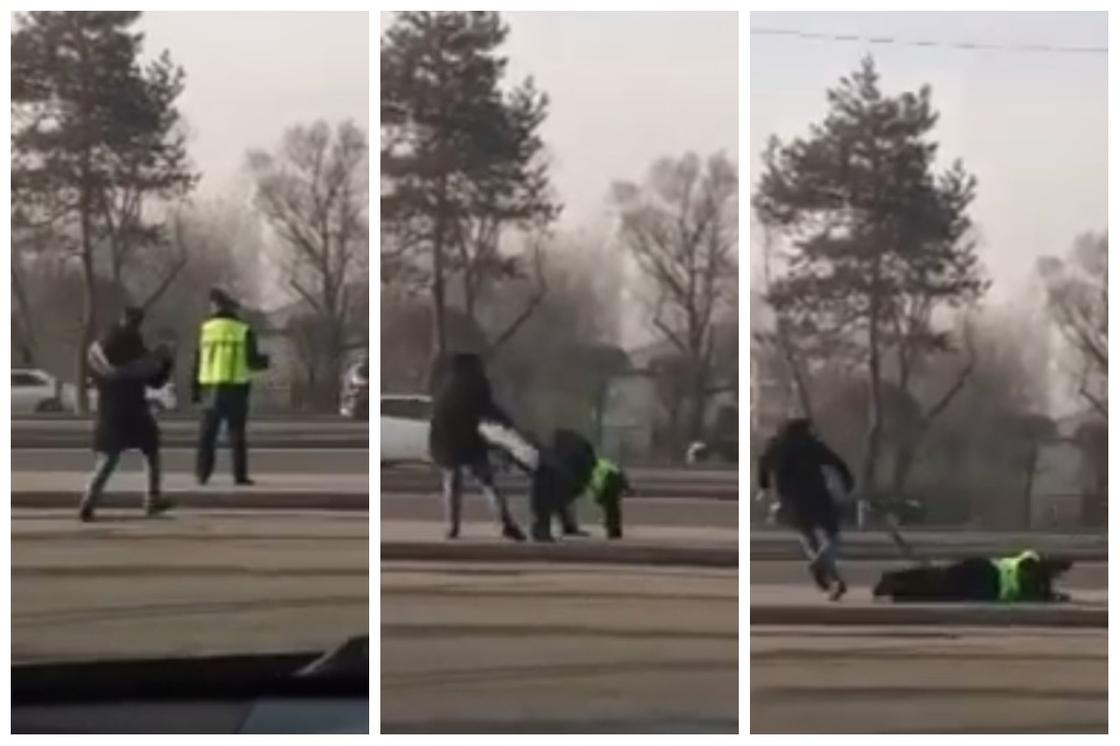 Раскрыта правда о жестоком розыгрыше полицейского в Алматы