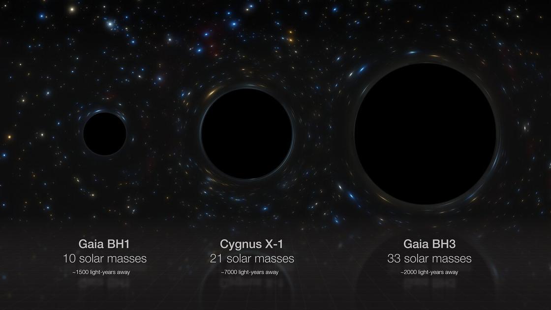 Сравнение черных дыр Gaia BH