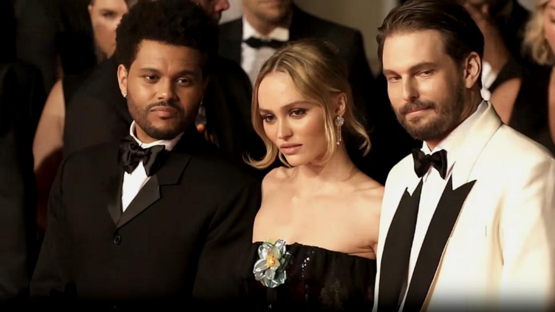 Лили-Роуз Депп, The Weeknd и Сэм Левинсон на премьере сериала «Кумир» (2023)