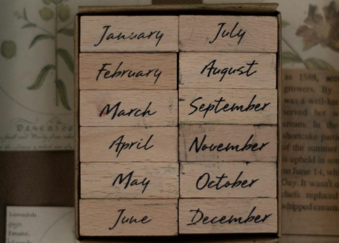Названия месяцев