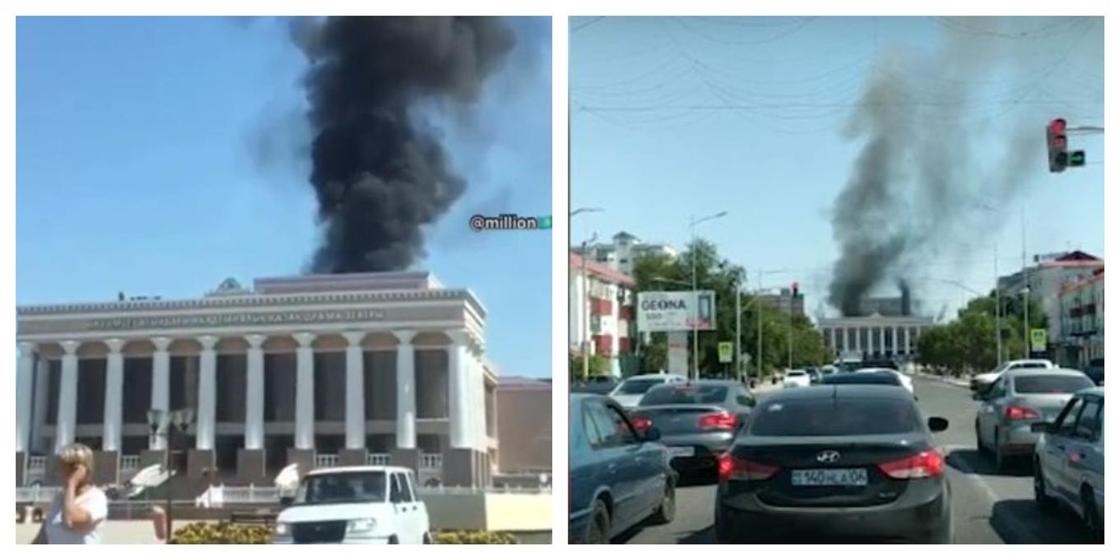 Пожар в драмтеатре в Атырау: заведено уголовное дело