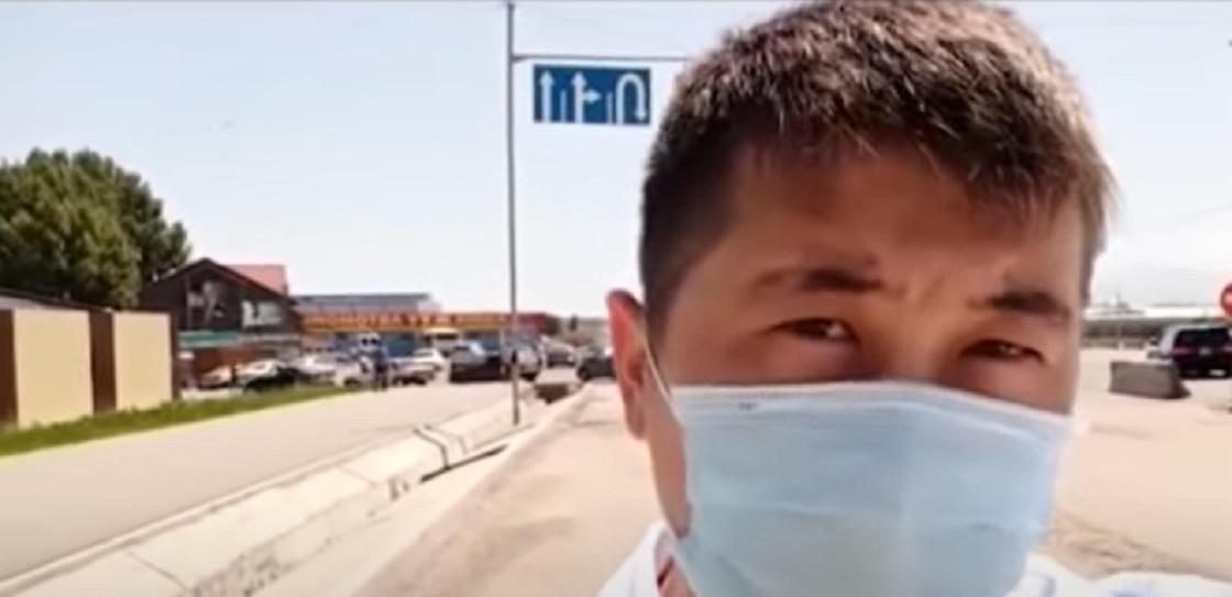 Журналист лично проверил, как можно обойти блокпост в Алматинской области (видео)