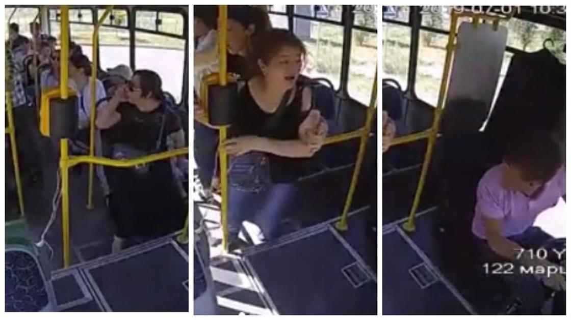 Женщину и ребенка переехал автобус без водителя: видео инцидента в Алматы появилось в Сети