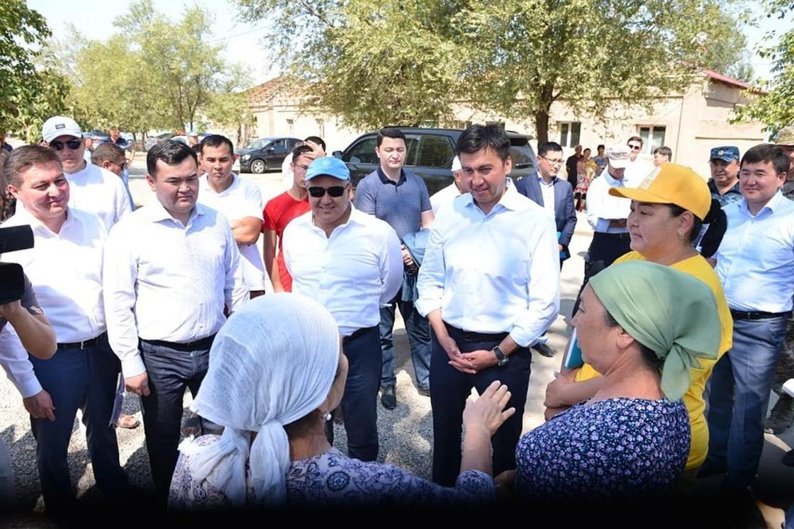 Заместитель премьер-министр ознакомился с работами в Шымкентском секторе в Арыси