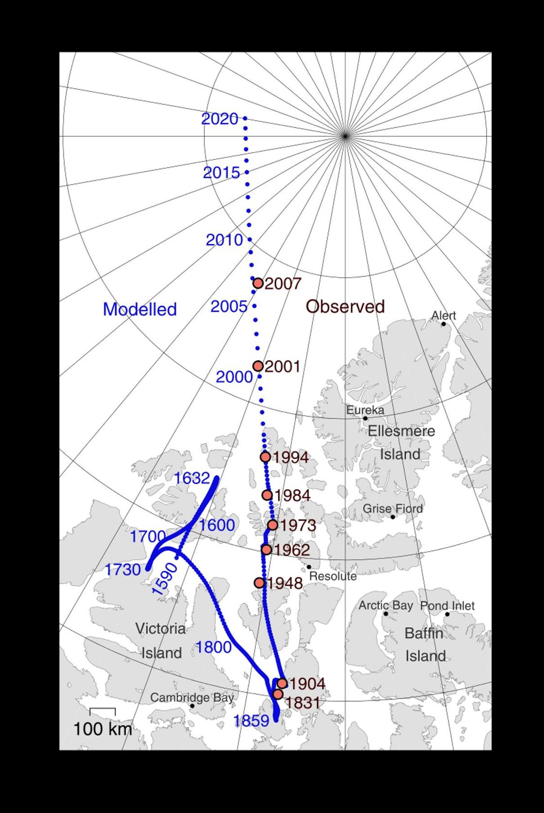 Северный магнитный полюс "убегает" на Таймыр: ученые в недоумении