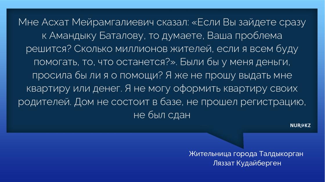 Баталов решил уволить замакима Талдыкоргана после встречи с населением