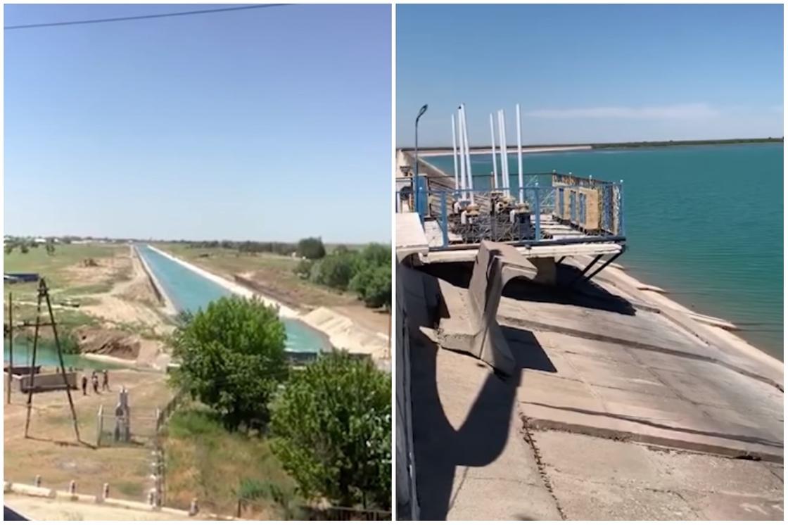 Водохранилище Боген после взрыва в Арысь сняли на видео Водохранилище Боген после взрыва в Арысь сняли на видео