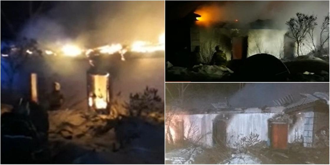 Семья с трехлетним ребенком погибла в пожаре в Акмолинской области