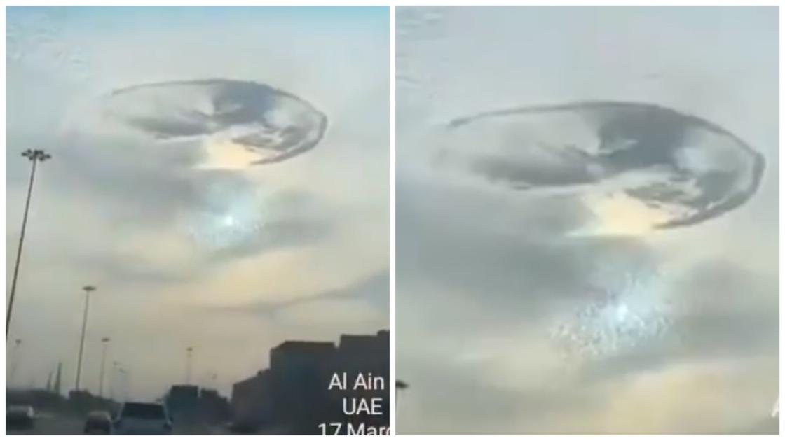 Загадочная "дыра" в небе испугала жителей ОАЭ (видео)