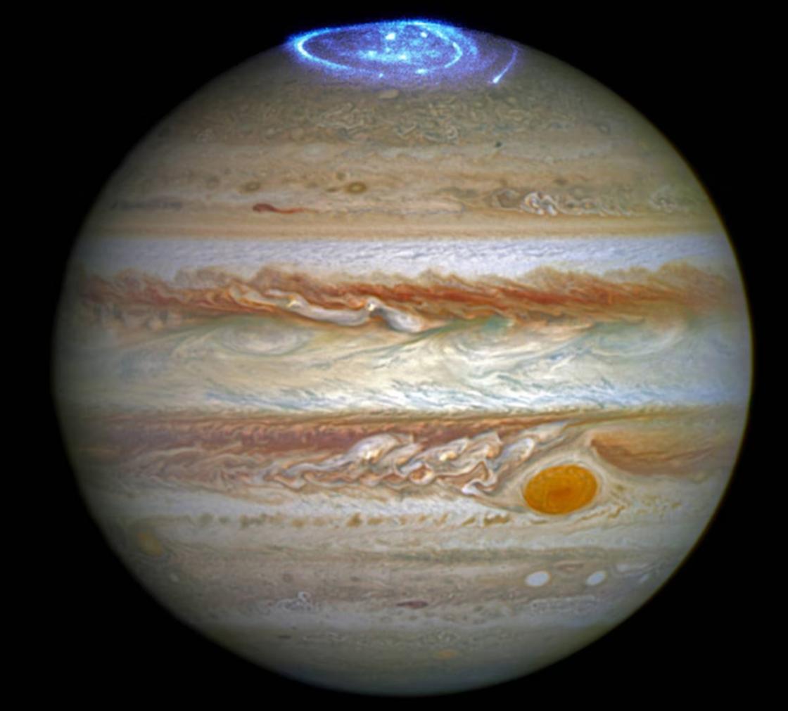 Северное сияние на Юпитере