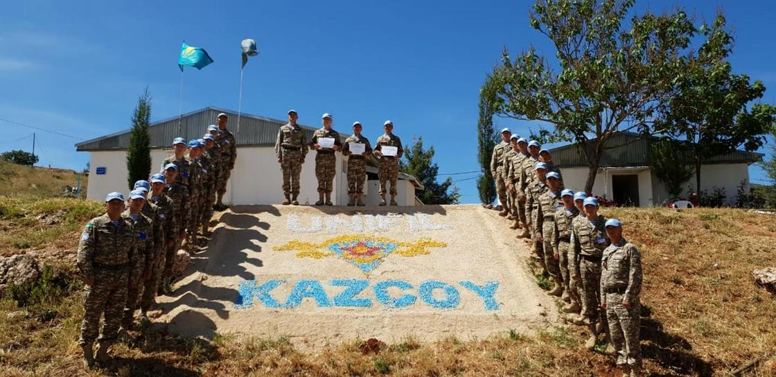Казахстанские военнослужащие миротворцы стали первыми в марафоне в Ливане