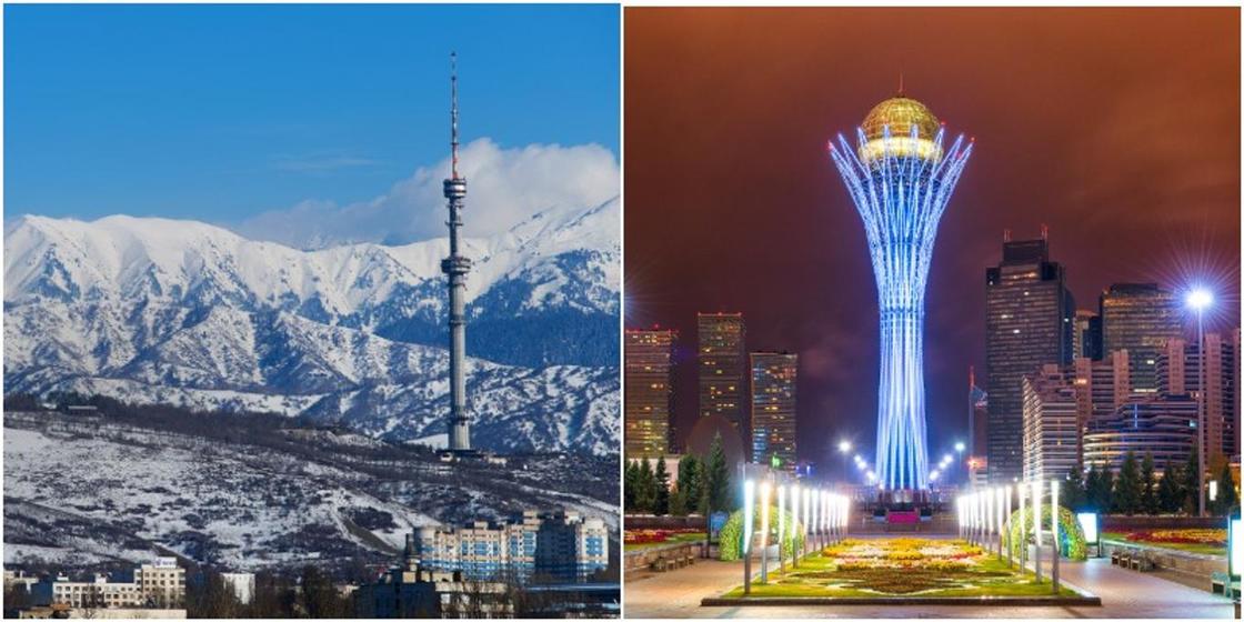 Астана и Алматы попали в пятерку лучших городов для новогодних путешествий