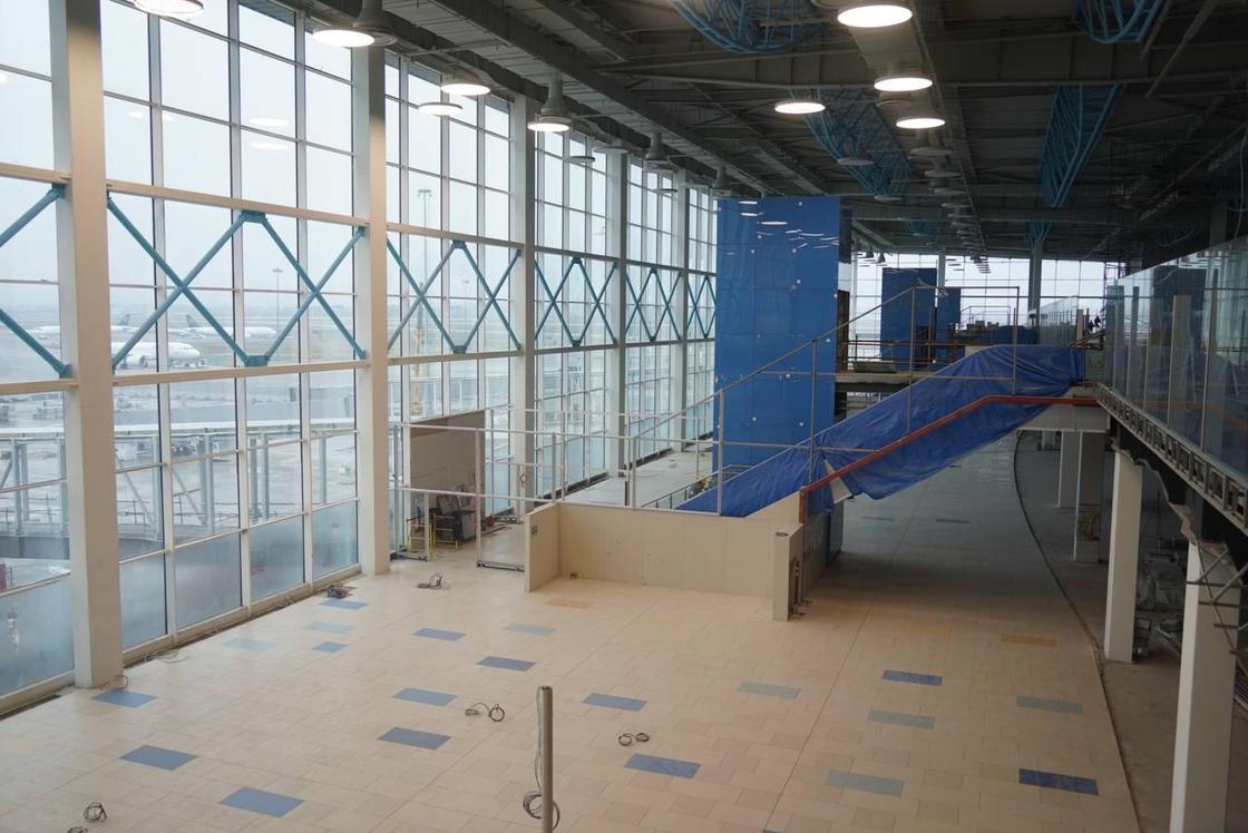 Строительство нового терминала в аэропорту Алматы