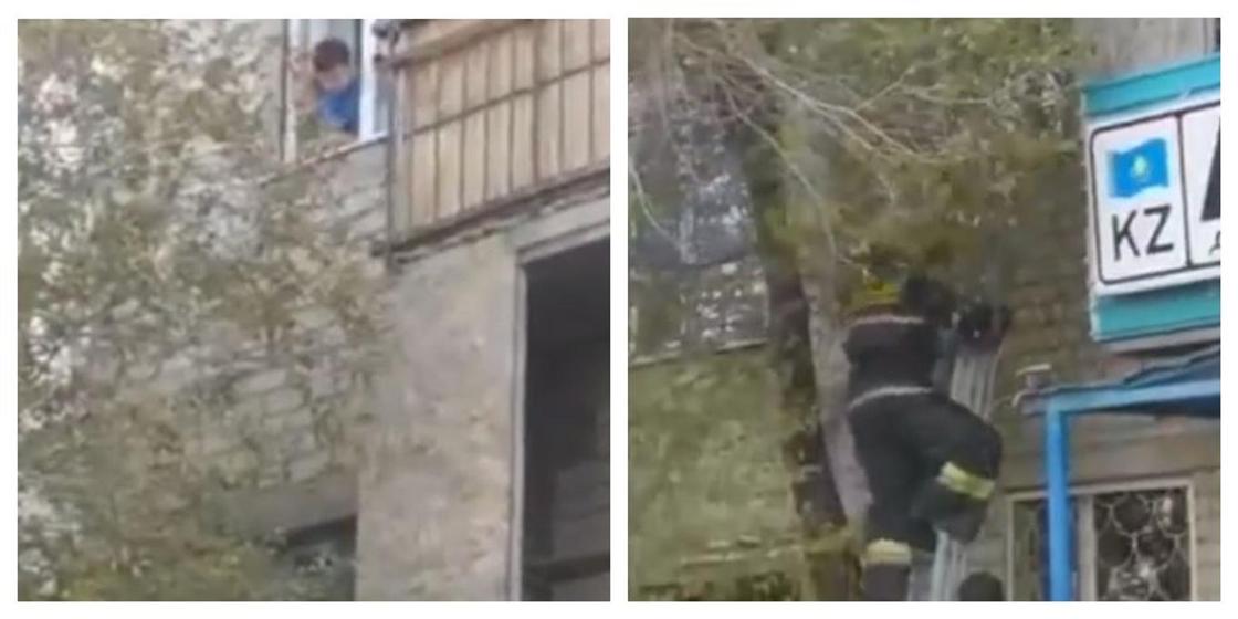 Двое детей едва не вывалились из окна многоэтажки в Жезказгане