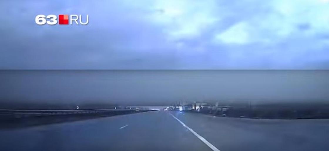 Падение метеорита попало на видео в России