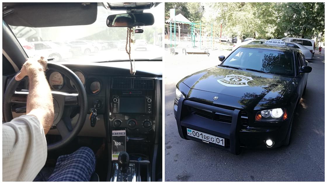 "Девочки часто заказывают": житель Шымкента таксует на Dodge