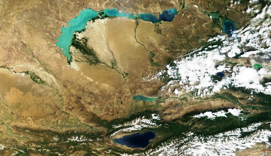 НАСА подарило Казахстану фото страны из космоса